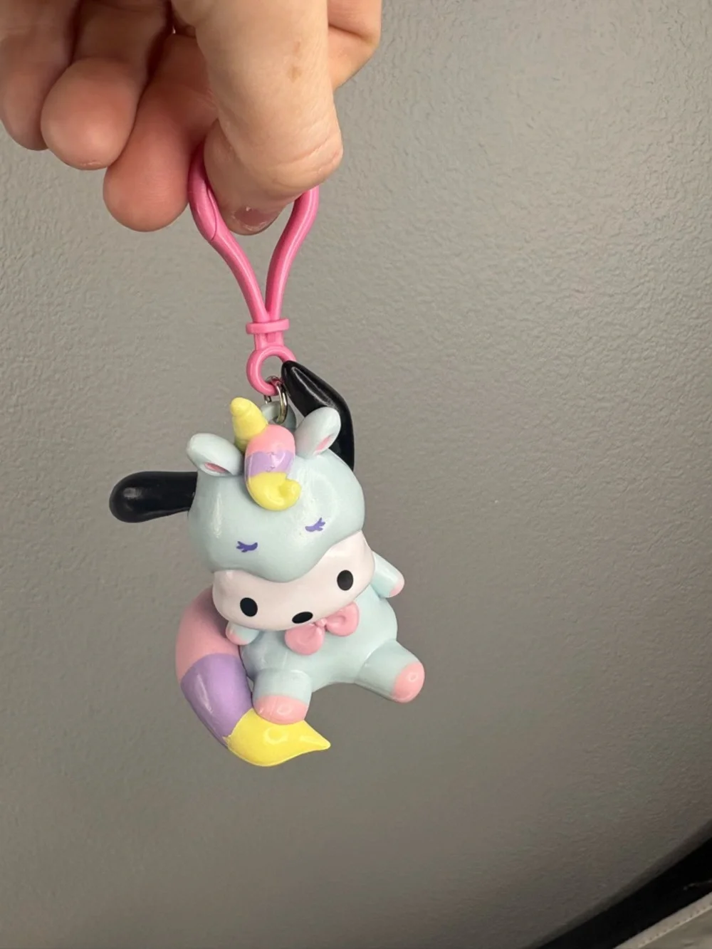 Pochacco Pastel Unicorn 3D Bag Clip - Hello Kitty and Friends - Picture 6 of 6